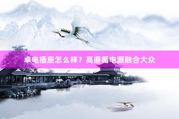 卓电插座怎么样？高遵循电源融合大众